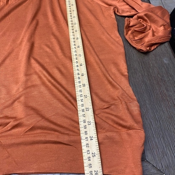 Max Love women oversized burnt orange blouse M - Picture 6 of 10